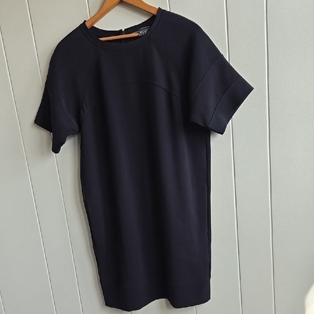 VINCE BLACK SHORT SLEEVE SHIRT DRESS SIZE XS - Picture 4 of 14